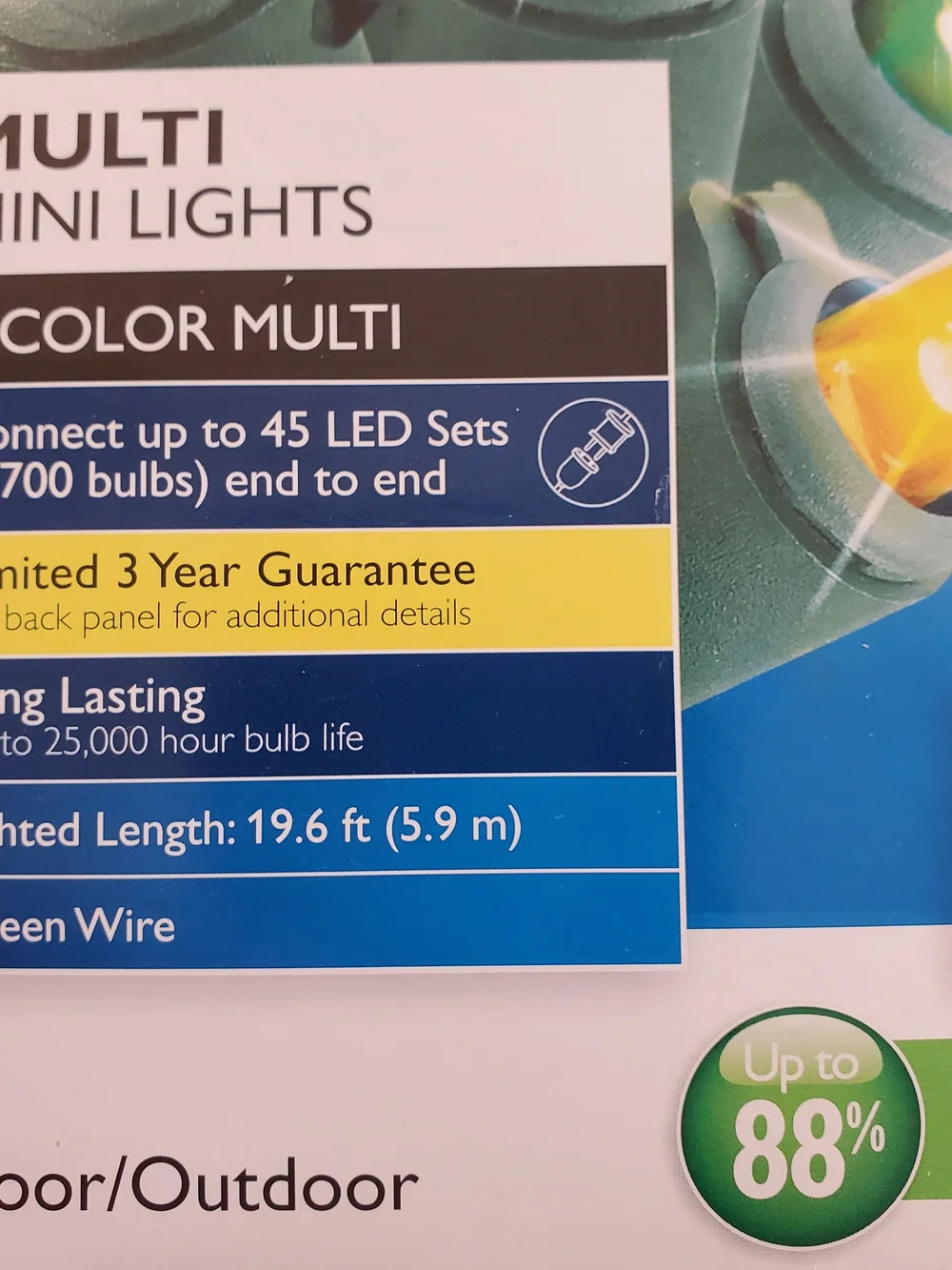 PHILIPS Multi Colored 60-Count Twinkling LED Mini Lights